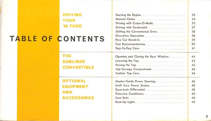 1960 Ford Owners Manual Page 48